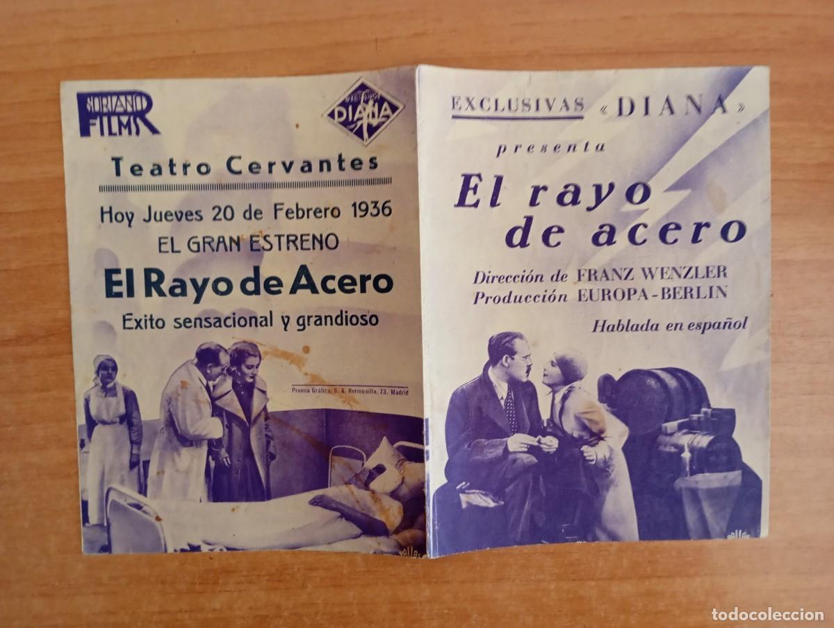  Flyers Publicitaires de films Anciens: AL2.PROGRAMA DE CINE --- EL RAYO DE ACERO ct