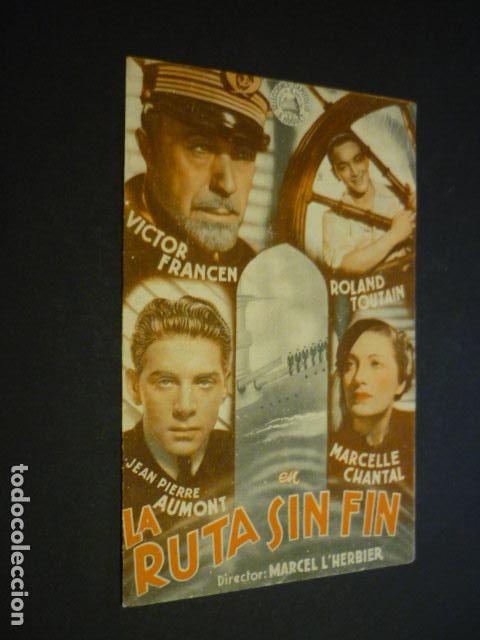 Kino: LA RUTA SIN FIN PROGRAMA DE MANO DOBLE CON PUBLICIDAD TEATRO LOPEZ DE AYALA BADAJOZ