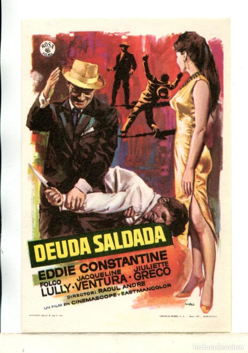Cine: DEUDA SALDADA, con Eddie Constantine. - Foto 1