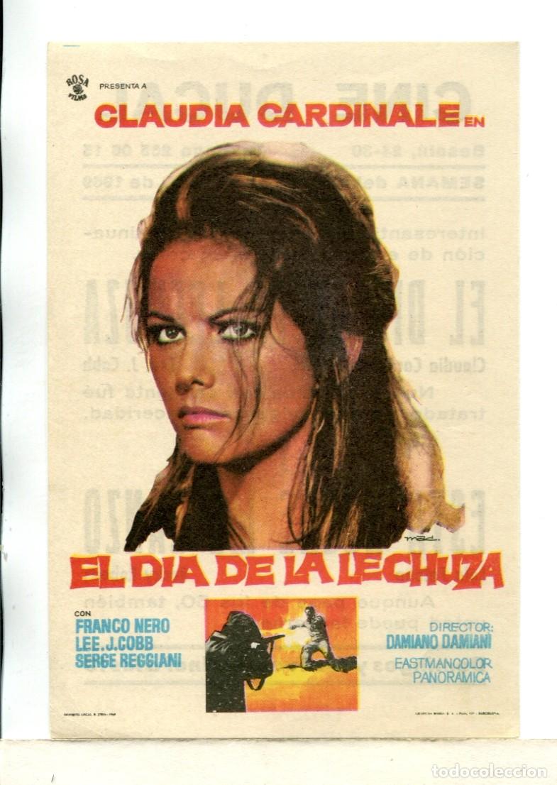 Cine: EL DIA DE LA LECHUZA, con Claudia Cardinale.