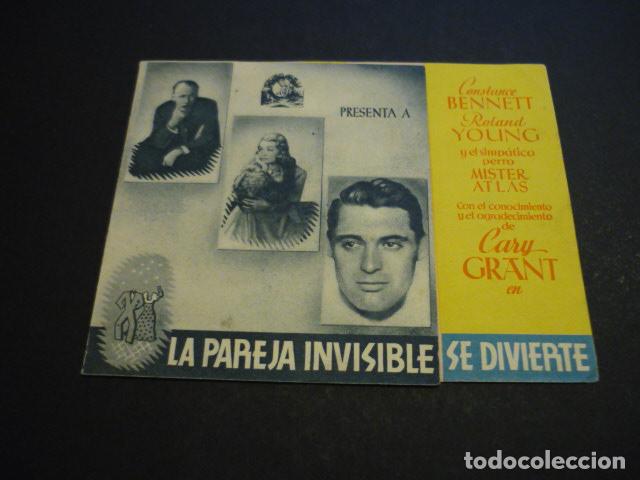 Cine: LA PAREJA INVISIBLE PROGRAMA DE CINE DOBLE SIN PUBLICIDAD - Foto 1