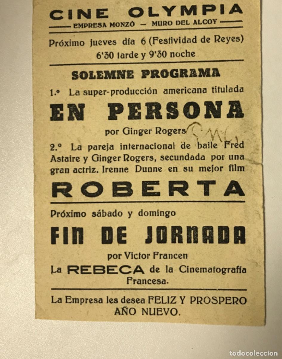 Cine: Programa de cine folleto de mano pel&iacute;cula Roberta - Foto 2