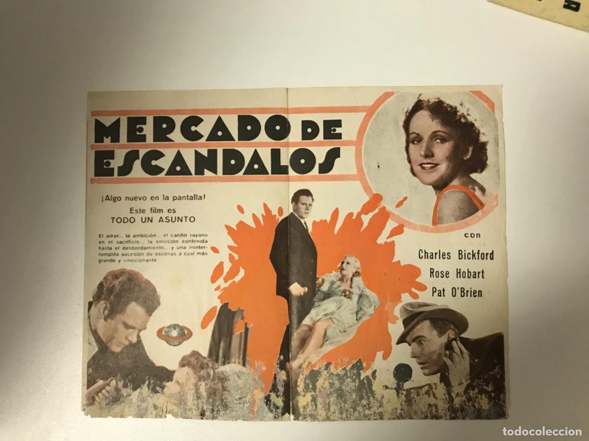 Cine: Programa de cine folleto de mano Mercado de esc&aacute;ndalos - Foto 2