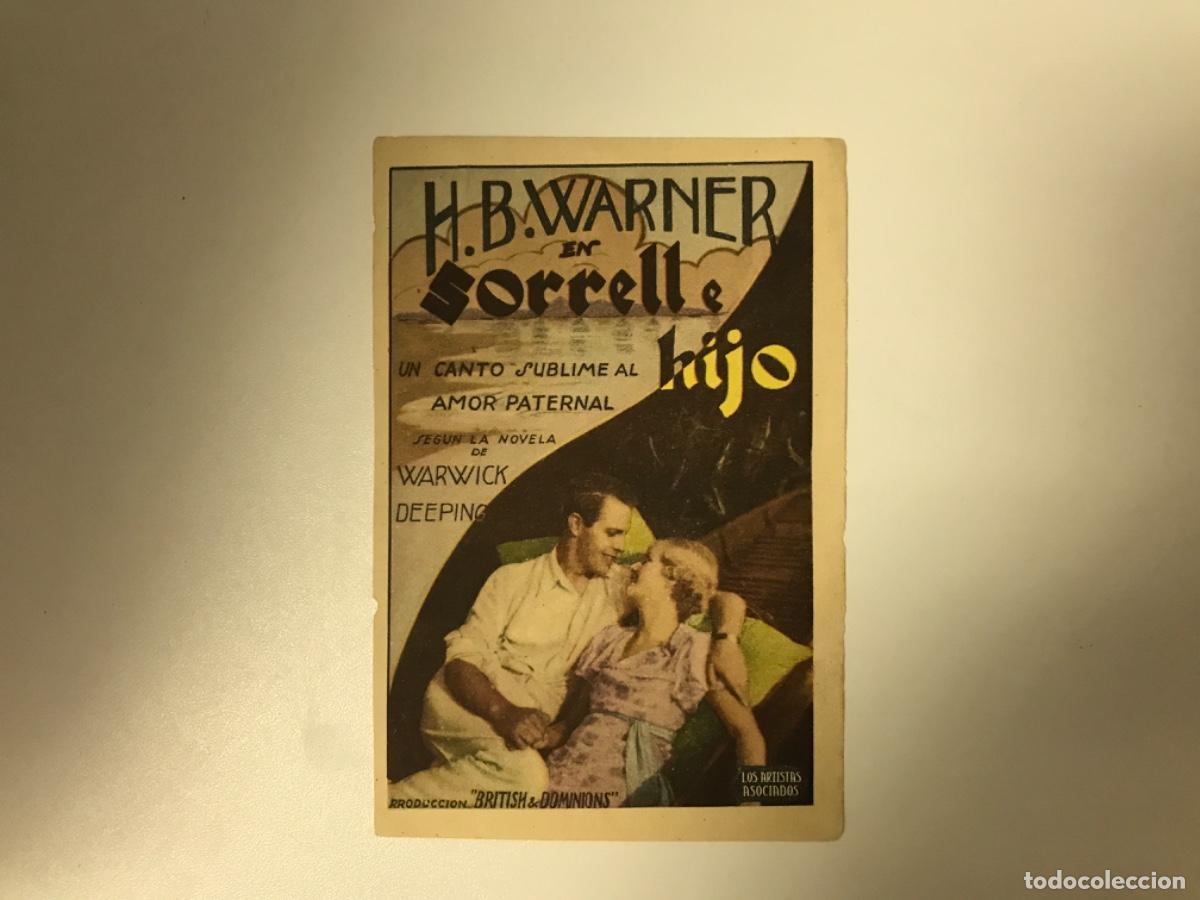 Cine: Programa de cine Folleto de mano Sorrell e hijo - Foto 1