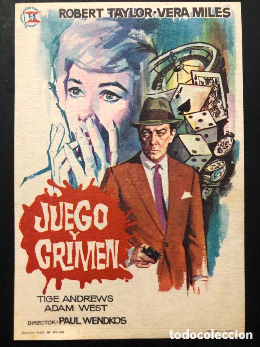 Cine: Programa juego y crimen robert taylor A10 - Foto 1
