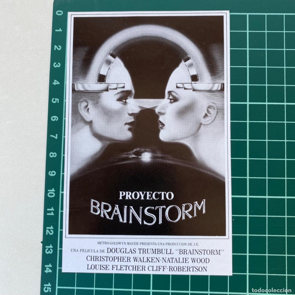 Cine: Programa Folleto de mano cine pelicula Proyecto Brainstorm - Foto 1