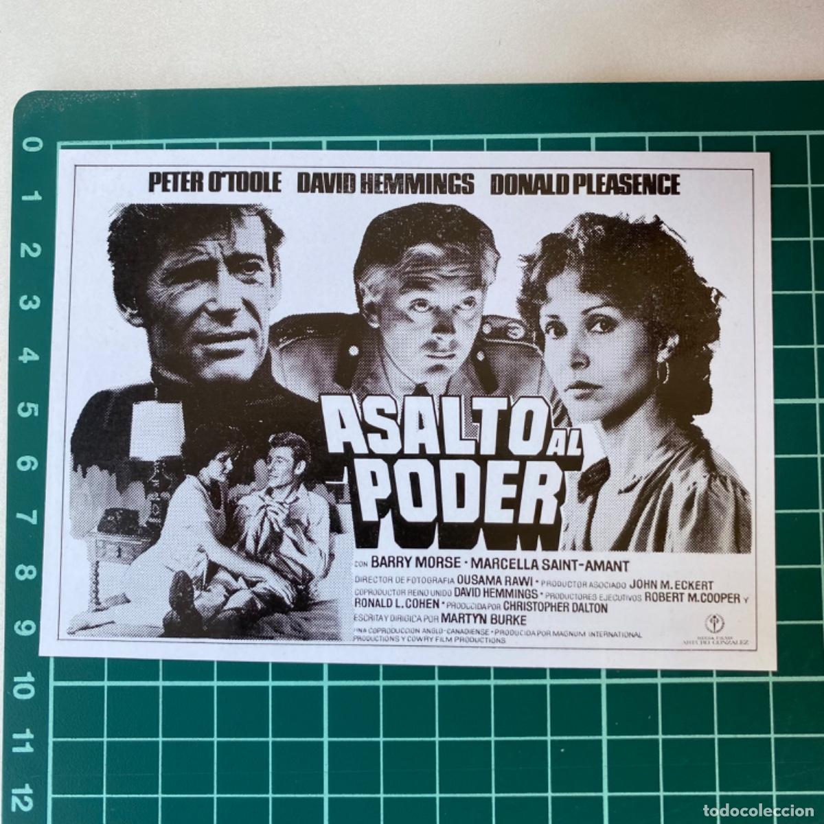 Cine: Programa Folleto de mano cine pelicula Asalto al poder - Foto 1