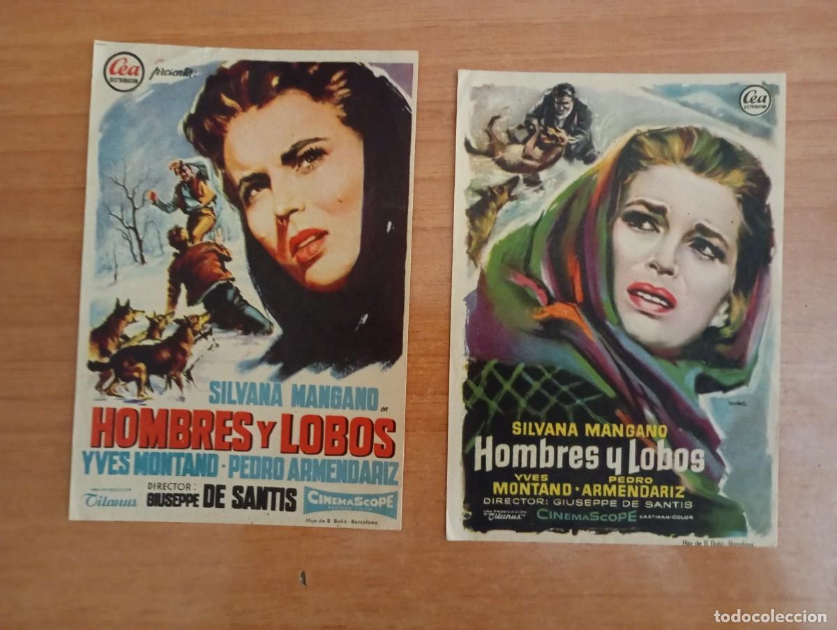  Flyers Publicitaires de films Anciens: verde3.PROGRAMA DE CINE --- HOMBRES Y LOBOS