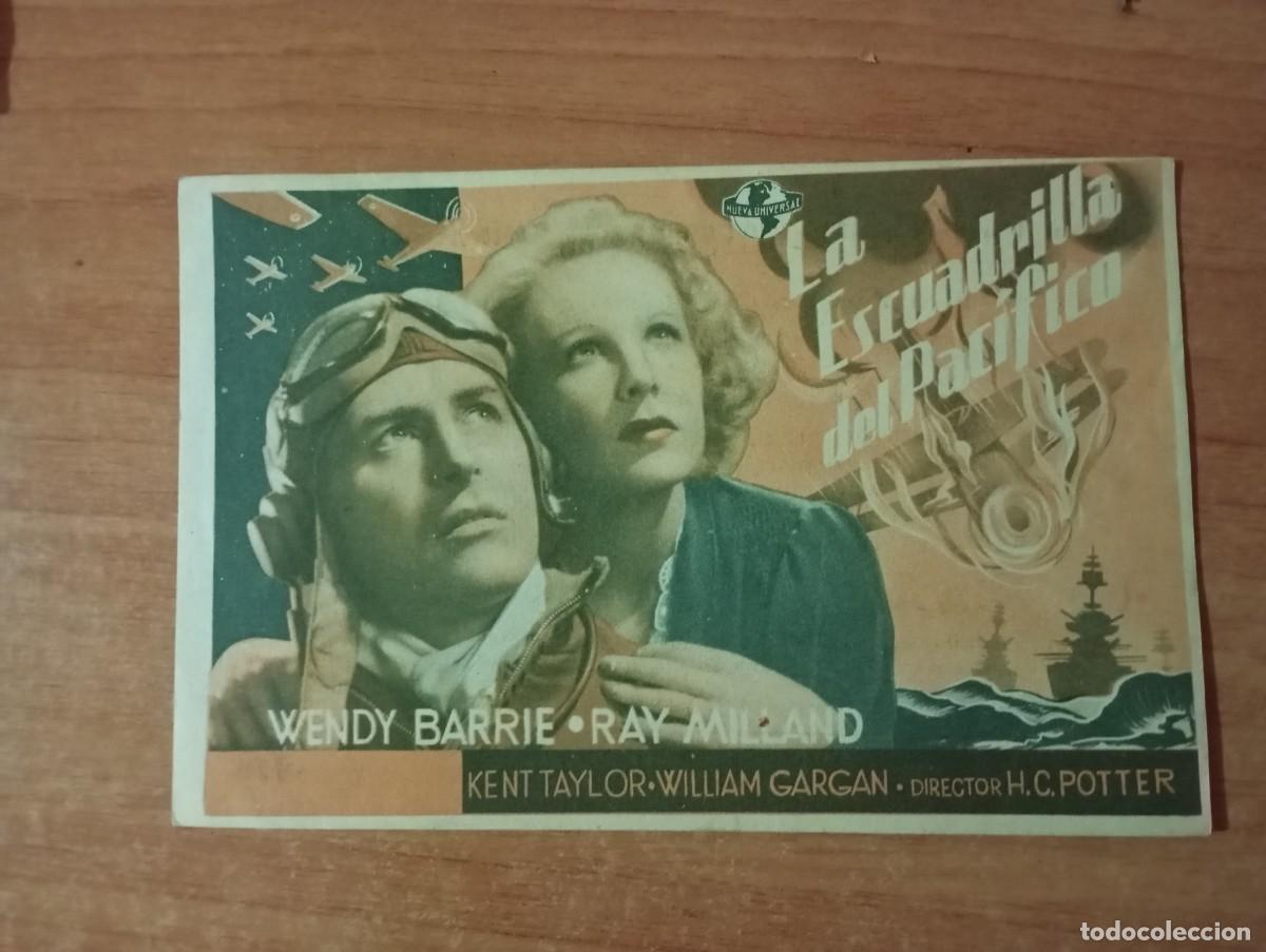  Flyers Publicitaires de films Anciens: verde3.PROGRAMA DE CINE --- LA ESCUADRILLA DEL PACIFICO CT