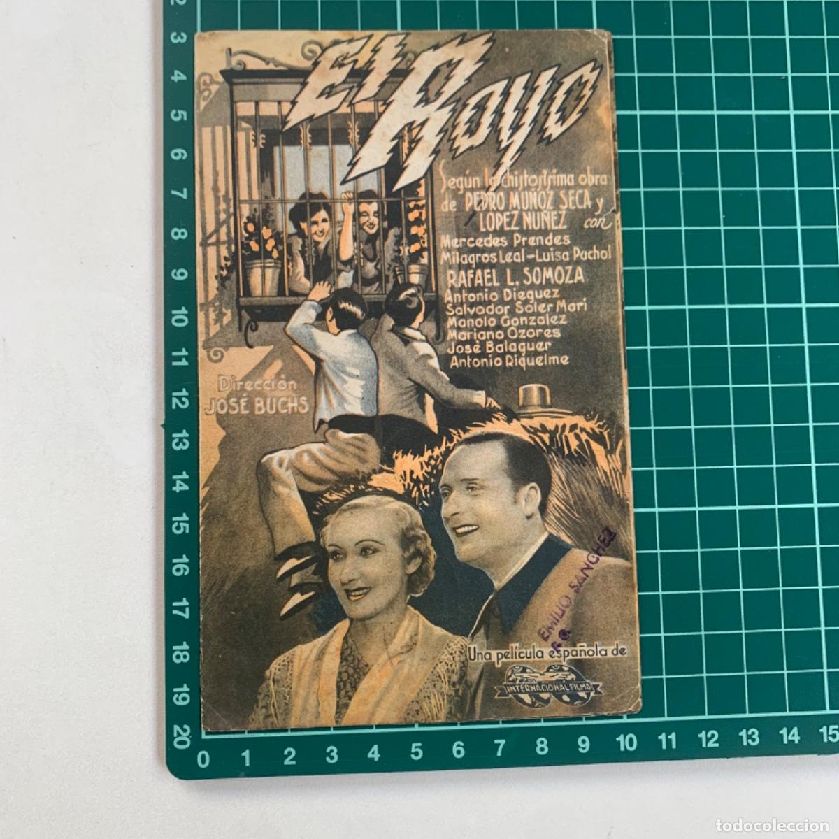 Cine: Programa de cine folleto de mano pelicula el rayo - Foto 1