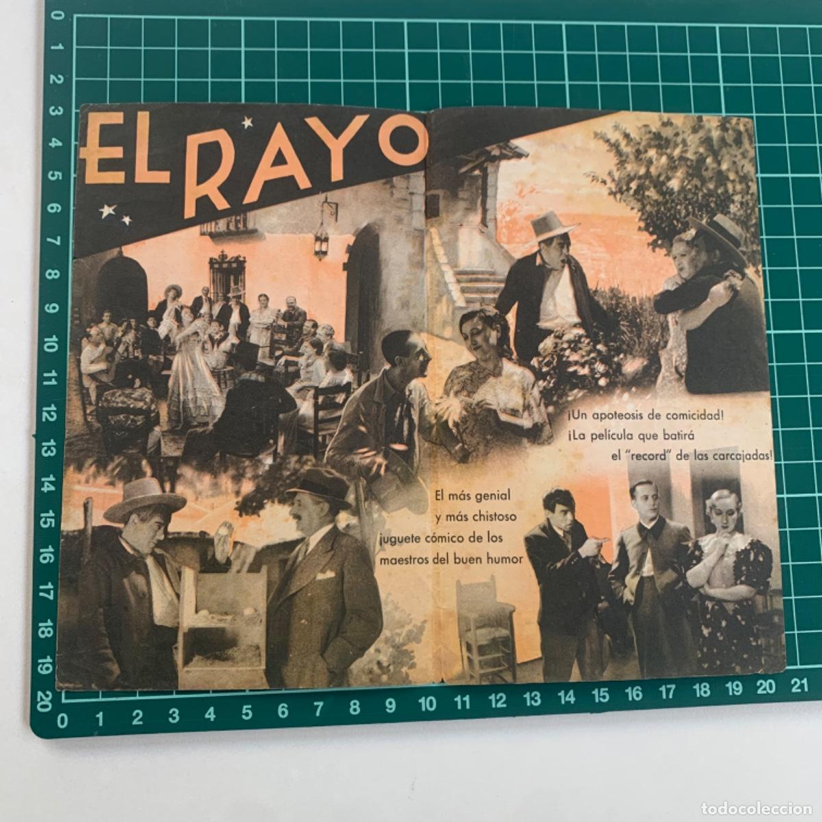 Cine: Programa de cine folleto de mano pelicula el rayo - Foto 2
