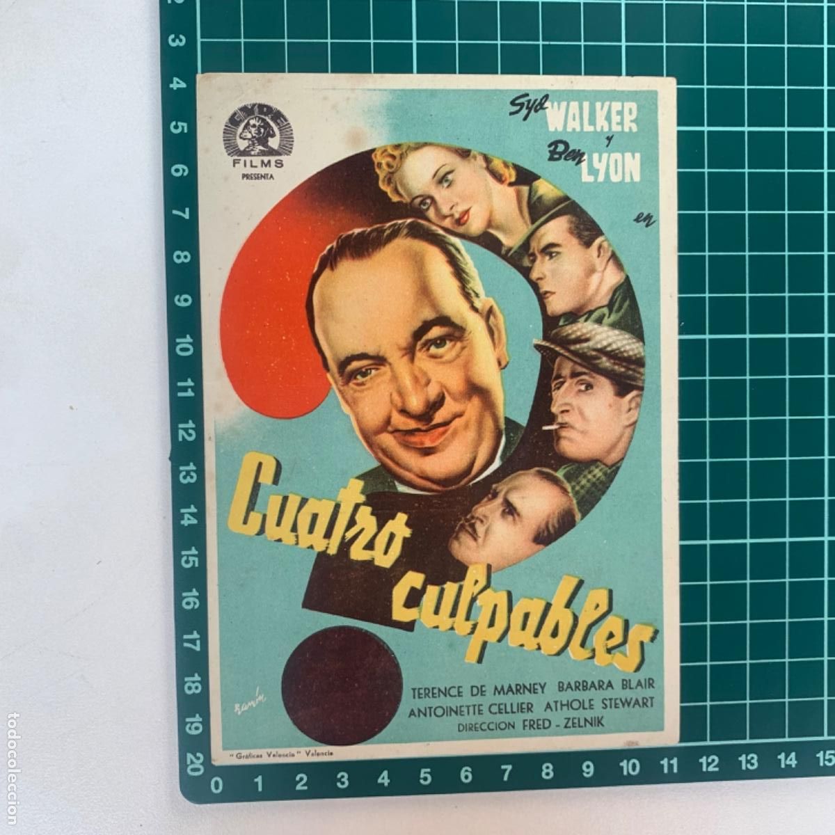 Cine: Programa de cine folleto de mano pelicula cuatro culpables - Foto 1
