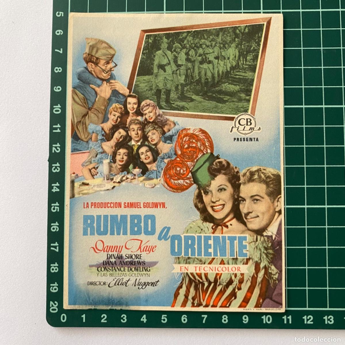 Cine: Programa de cine folleto de mano pelicula Rumbo a oriente - Foto 1