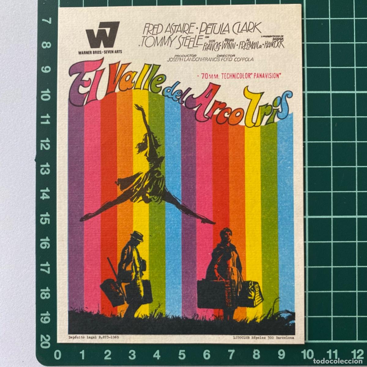 Cine: Programa de cine folleto de mano pelicula El valle del arco iris - Foto 1
