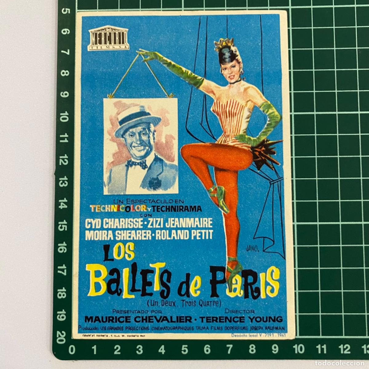Cine: Programa de cine folleto de mano pelicula Los ballets de paris - Foto 1