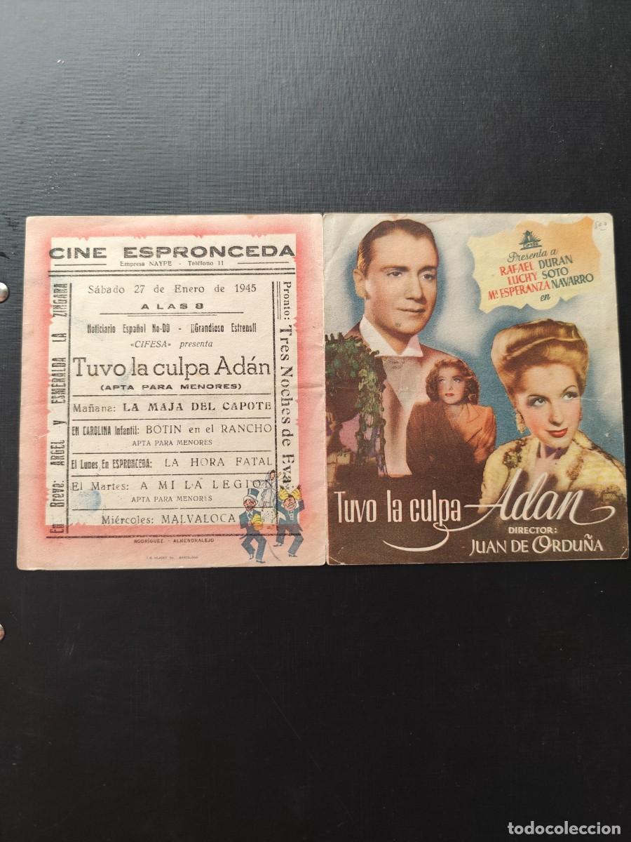 Cine: Tuvo la culpa Ad&aacute;n Doble con publicidad Cine Espronceda Almendralejo