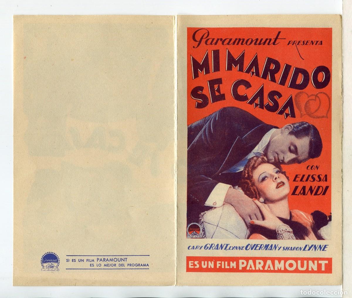 Cine: MI MARIDO SE CASA, con Cary Grant. - Foto 1
