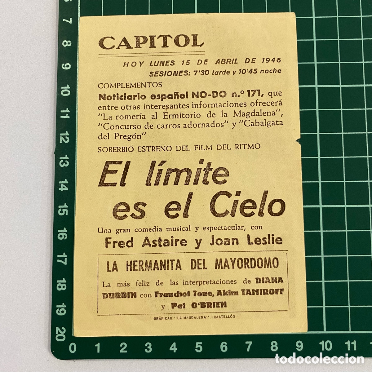 Cine: Programa de cine folleto de mano pelicula El limite es el cielo - Foto 6