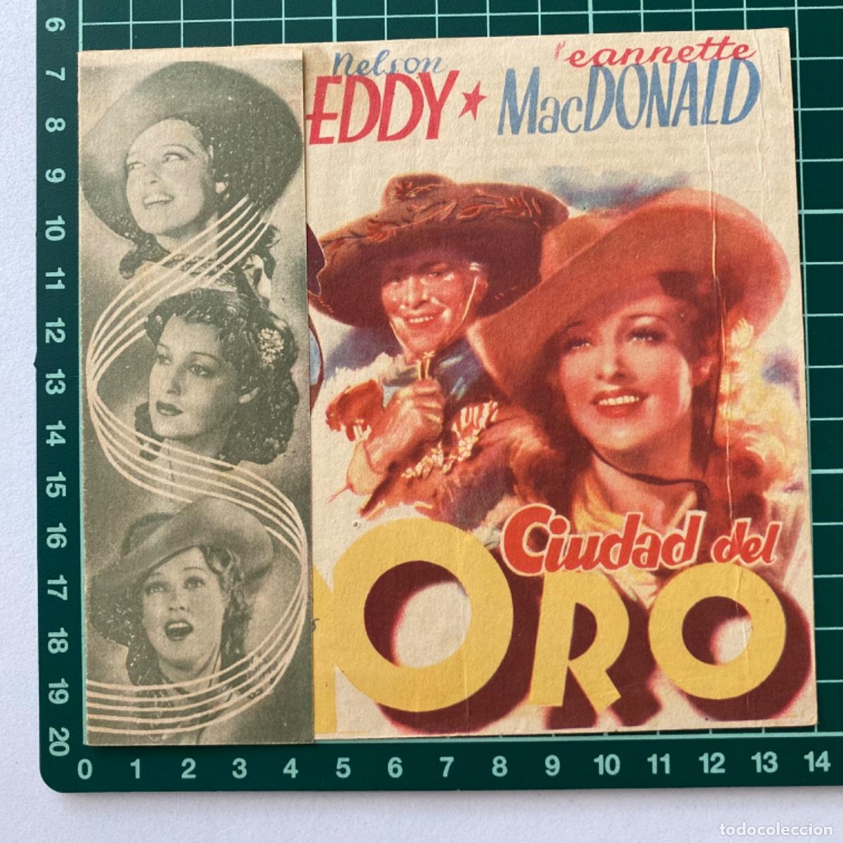 Cine: Programa de cine folleto de mano pelicula Ciudad del oro - Foto 1
