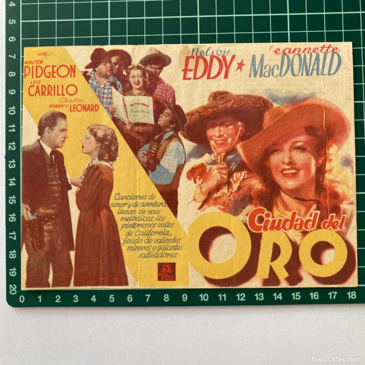 Cine: Programa de cine folleto de mano pelicula Ciudad del oro - Foto 2