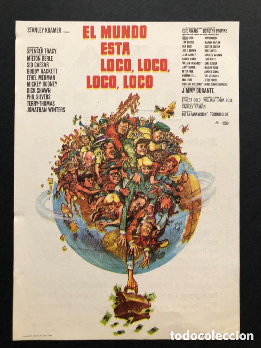 Cine: Programa el mundo est&aacute; loco loco loco Spencer tracy Con publicidad cine ideal alicante A10