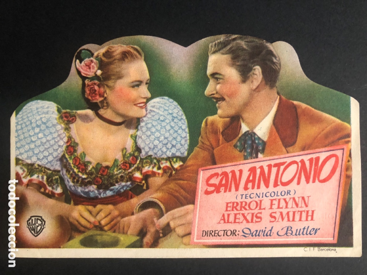 Cine: Programa troquelado san Antonio errol flynn Con publicidad cine urgel mollerusa A10