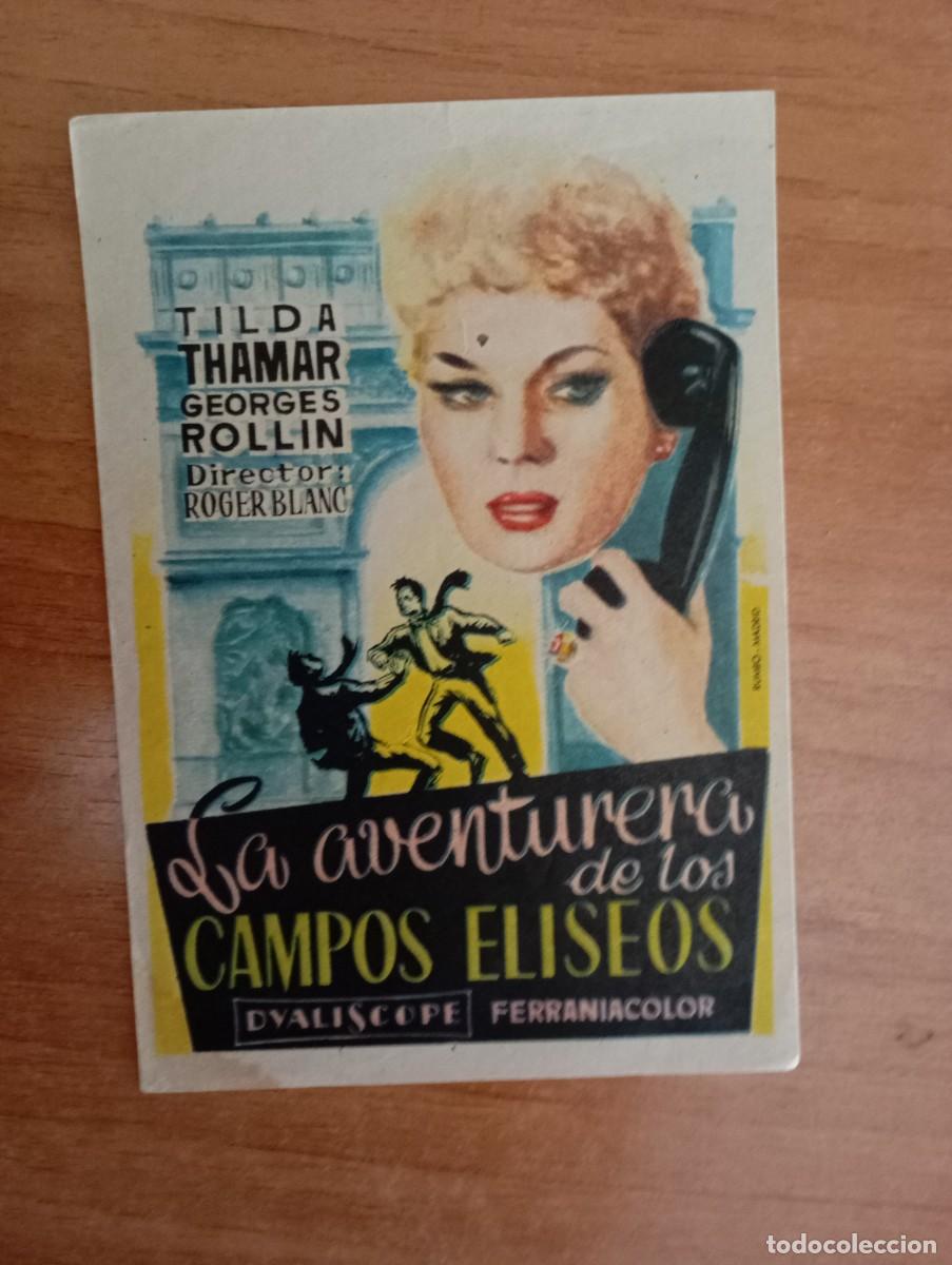 Cine: VERDE3-- PROGRAMA DE CINE -- LA AVENTURERA DE LOS CAMPOS ELISEOS - Foto 1