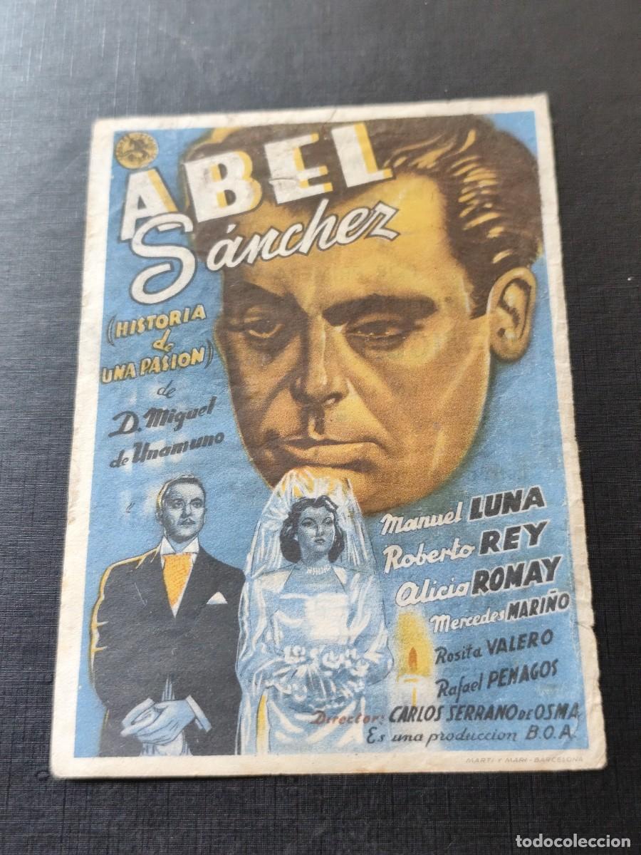  Foglietti di film di film antichi di cinema: Abel S&aacute;nchez con publicidad Fantasio