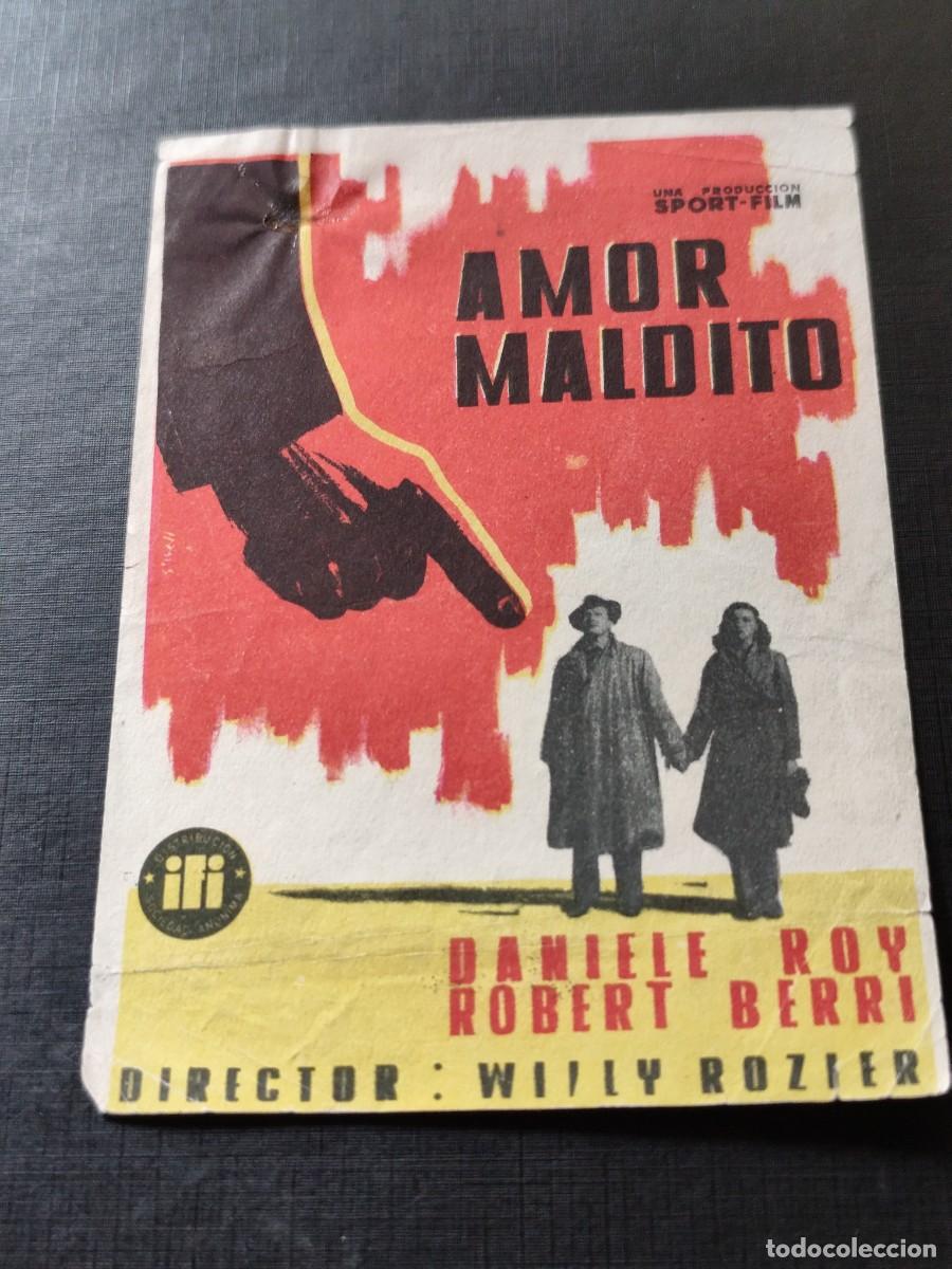  Foglietti di film di film antichi di cinema: Amor maldito sin publicidad