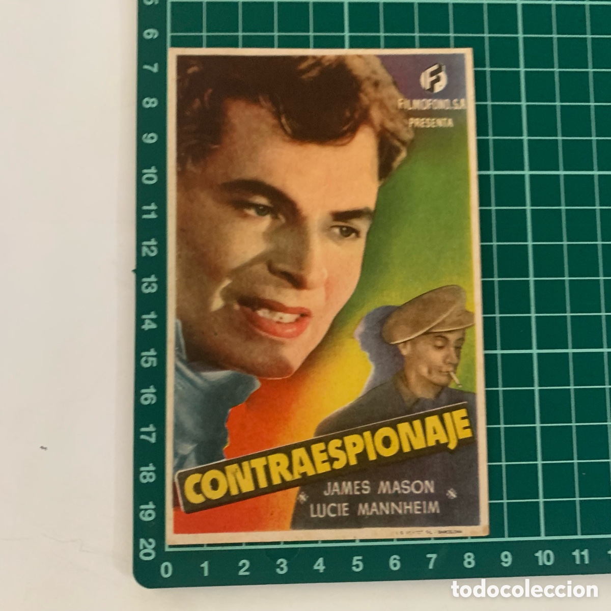 Cine: folleto de mano programa de cine pelicula contraespionaje - Foto 1