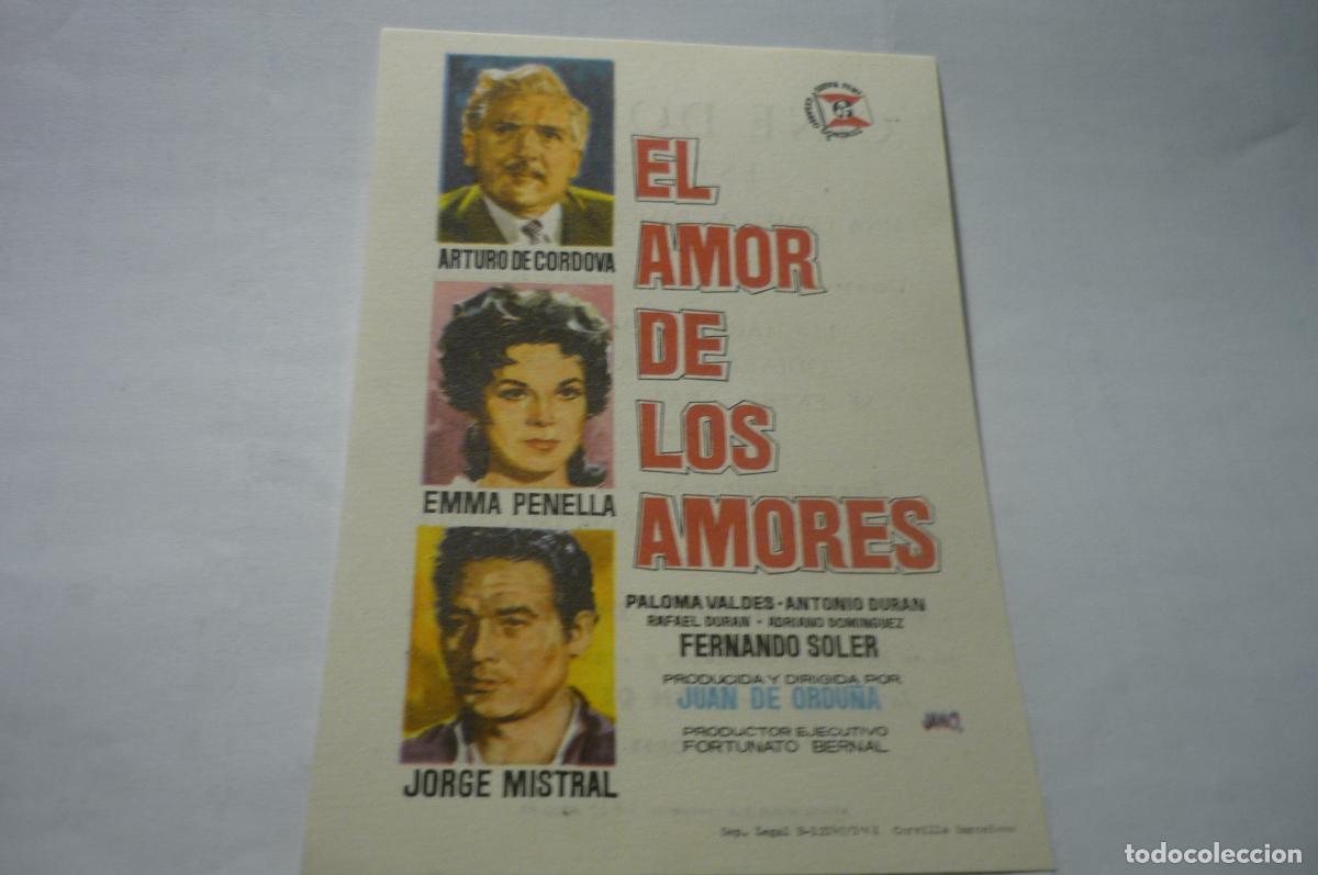  Foglietti di film di film antichi di cinema: programa el amor de los amores.-emma penella publicidad dorado-zaragoza?