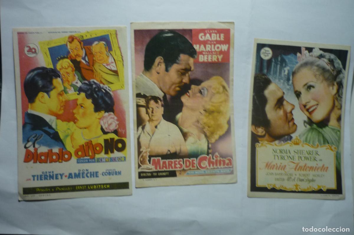 Folhetos de m&atilde;o de filmes antigos de cinema: lote programas cine --&iexcl;&iexcl;dorso sello cinema brafim- tarragona