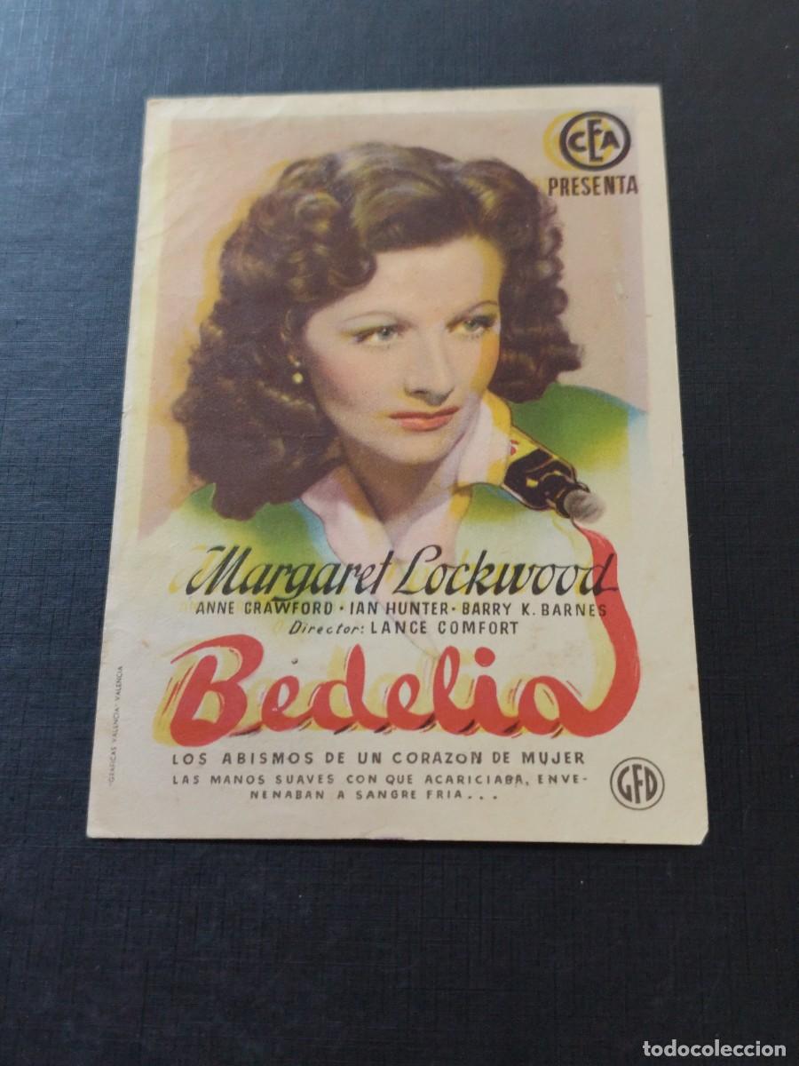 Folhetos de m&atilde;o de filmes antigos de cinema: Bedel&iacute;a sin publicidad