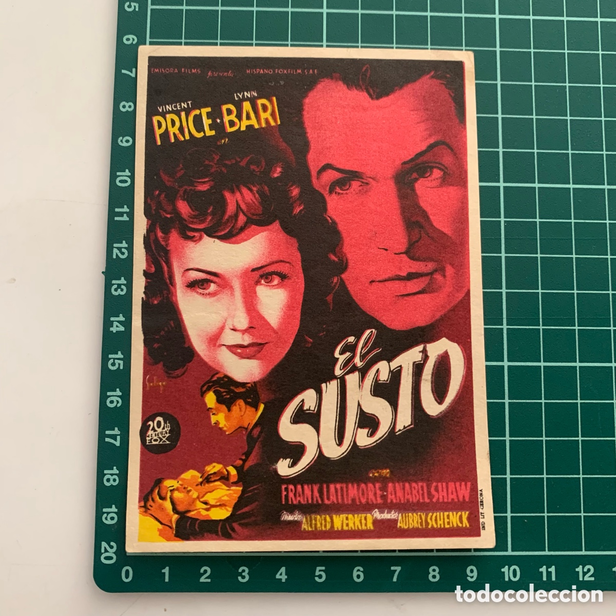 Cine: folleto de mano programa de cine pelicula el susto - Foto 1