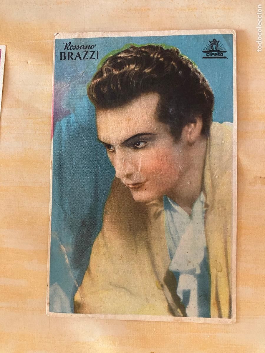 Cine: Rossano Brazzi - Programa de cine C/P Cifesa Dentichlor - Foto 1