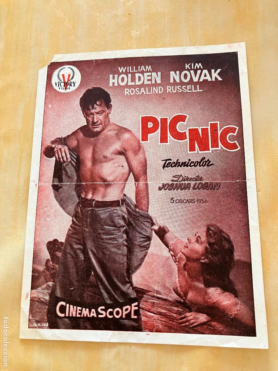 Folhetos de m&atilde;o de filmes antigos de cinema: Picnic - Programa de cine C/P Badalona