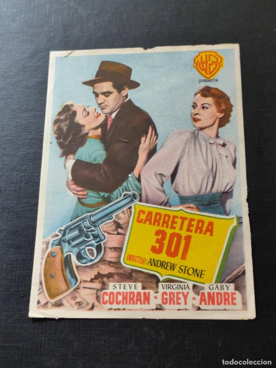 Folhetos de m&atilde;o de filmes antigos de cinema: Carretera 301 sin publicidad