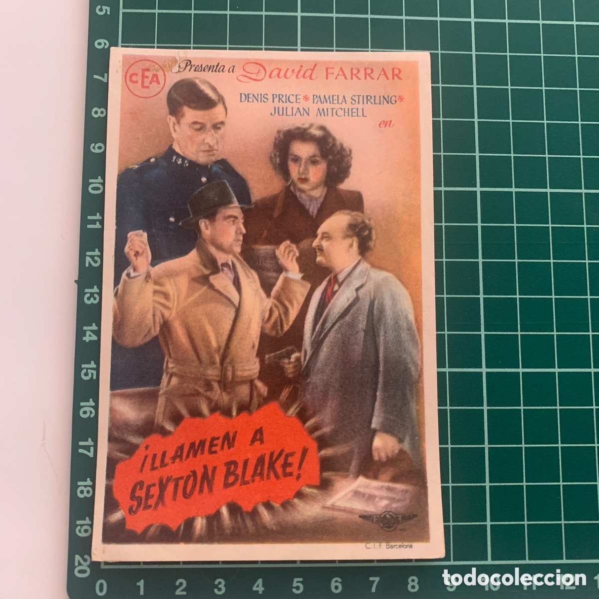 Cine: folleto de mano programa de cine pelicula llamen a sexton blake - Foto 1
