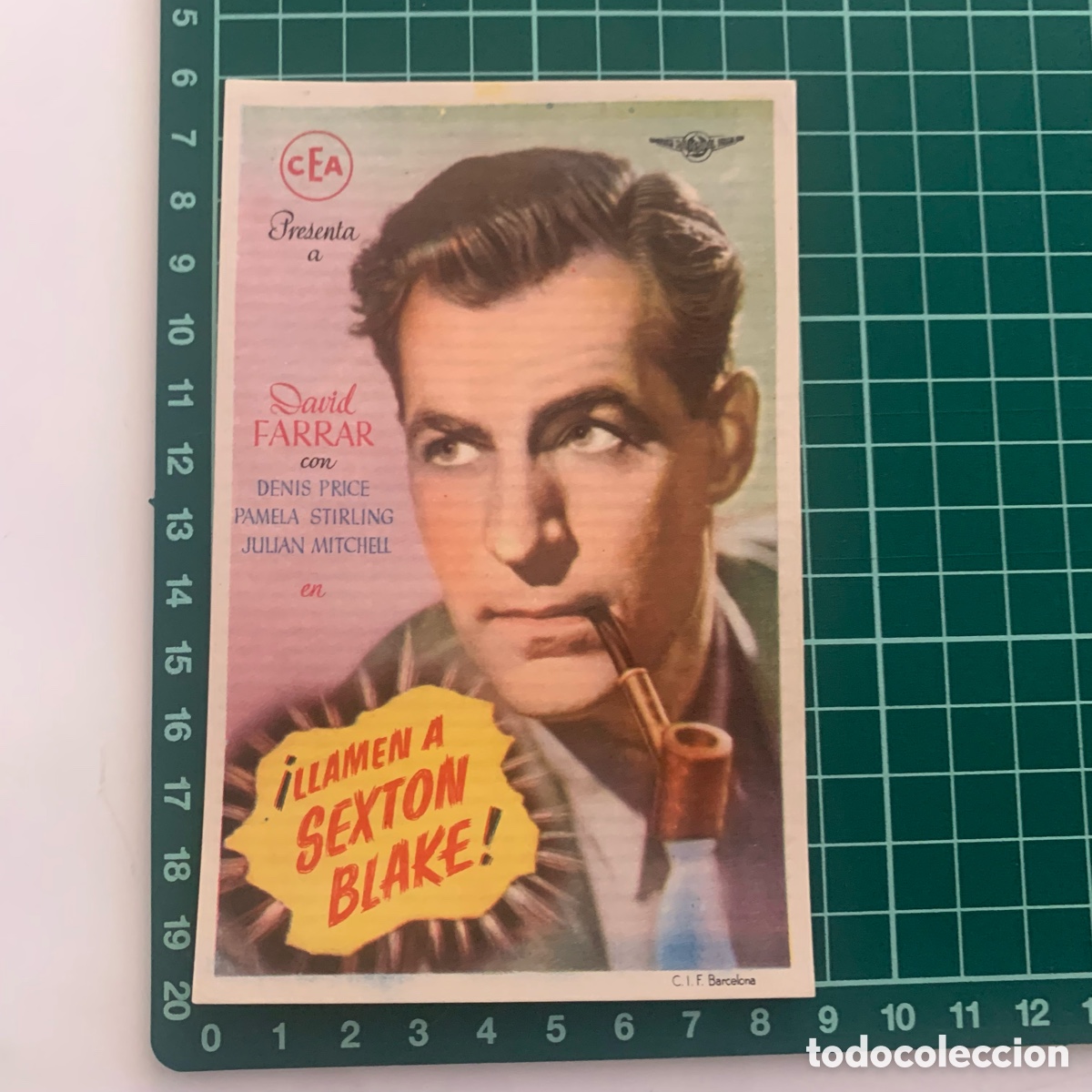 Cine: folleto de mano programa de cine pelicula llamen a sexton blake - Foto 1