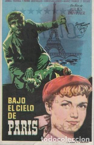 Cine: PROGRAMA DE CINE: BAJO EL CIELO DE PAR&Iacute;S PC-7986 - Foto 1