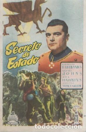 Cine: PROGRAMA DE CINE: SECRETO DE ESTADO PC-7994 - Foto 1