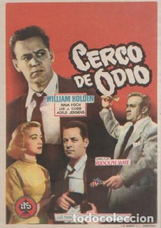 Cine: PROGRAMA DE CINE: CERCO DE ODIO PC-7996 - Foto 1