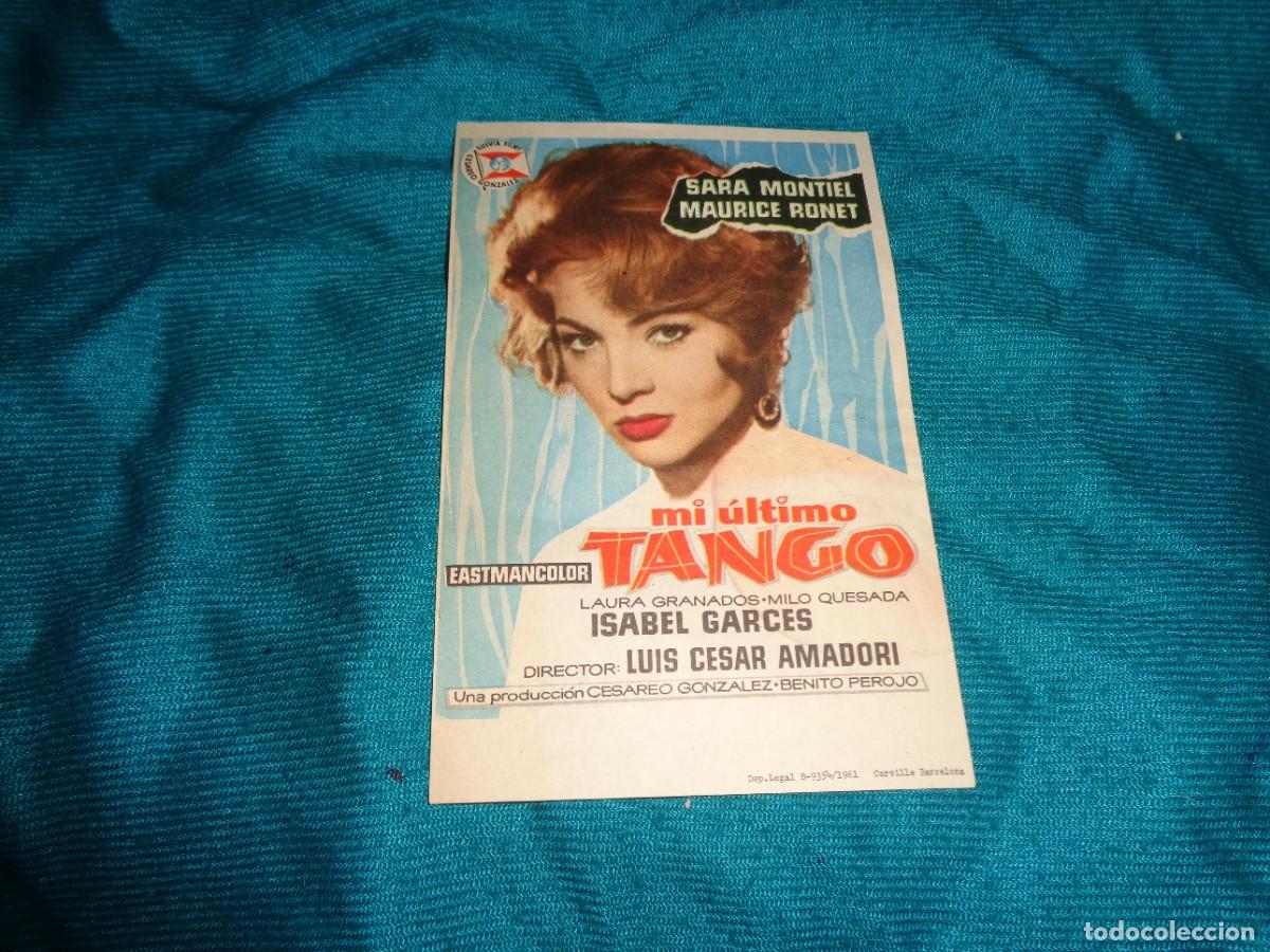 Cine: PROGRAMA DE PELICULA : MI ULTIMO TANGO. SARA MONTIEL - Foto 1
