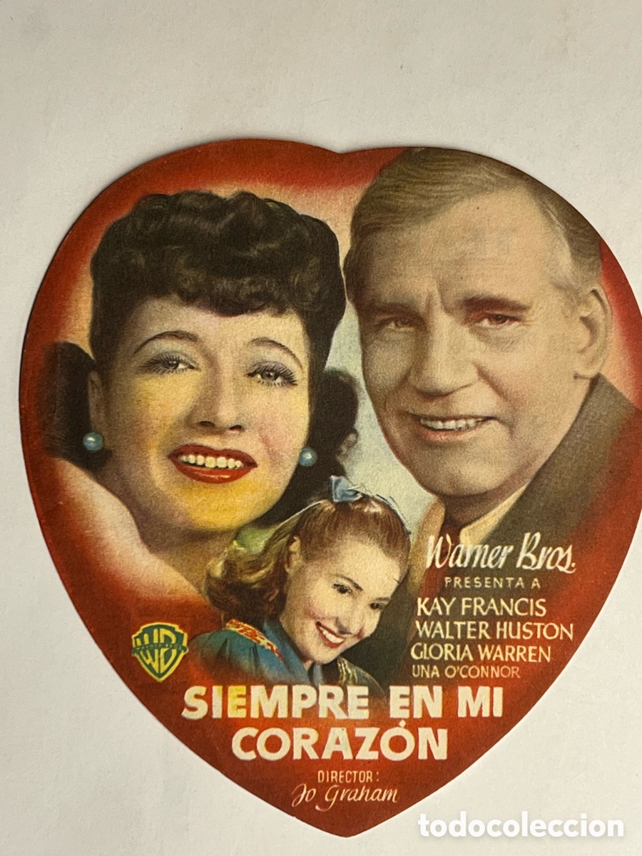 Folhetos de m&atilde;o de filmes antigos de cinema: DAIMIEL ? TEATRO AYALA.. Siempre en mi Coraz&oacute;n, con KAY FRANCIS, WALTER HUSTON (a.1942) Drama