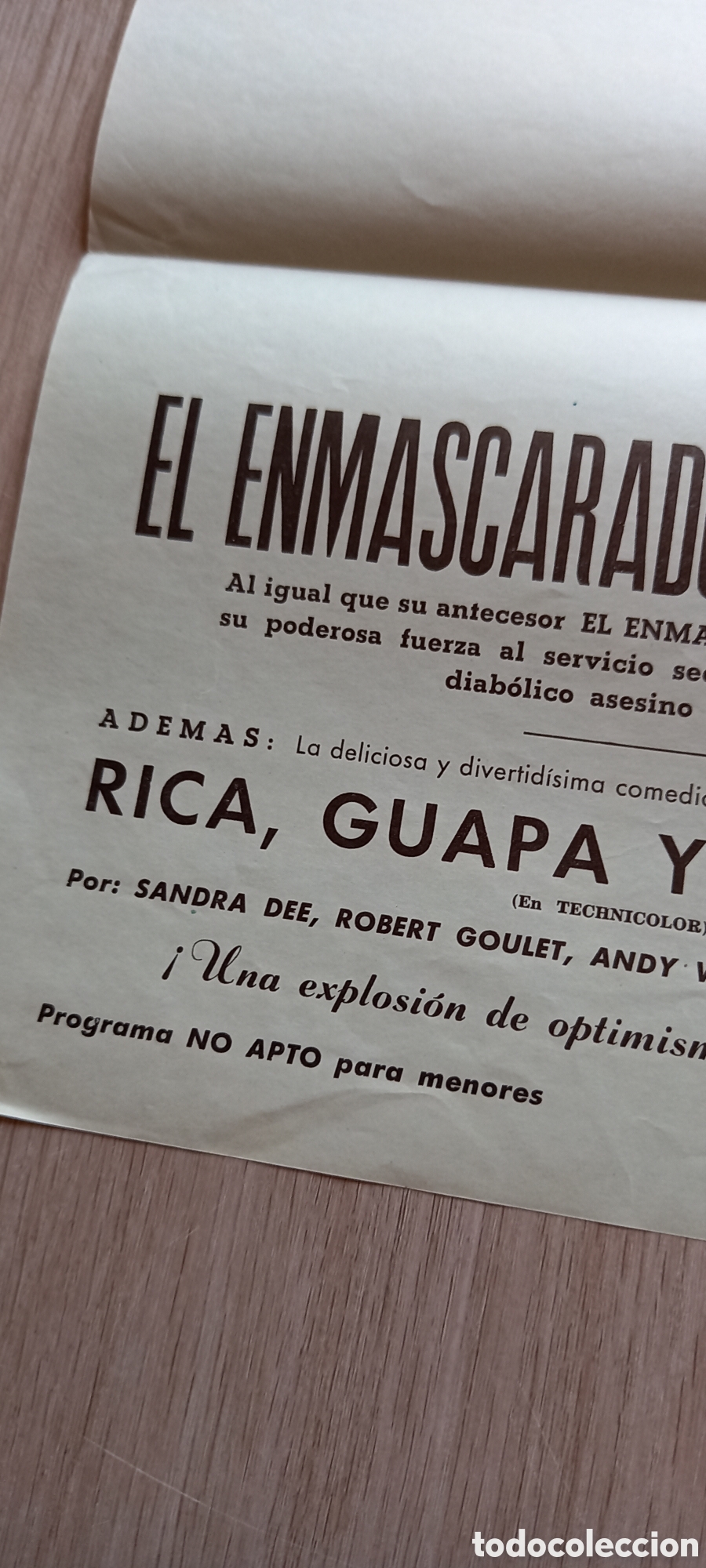 Cine: ANTIGUO PROGRAMA DE CINE - Foto 3