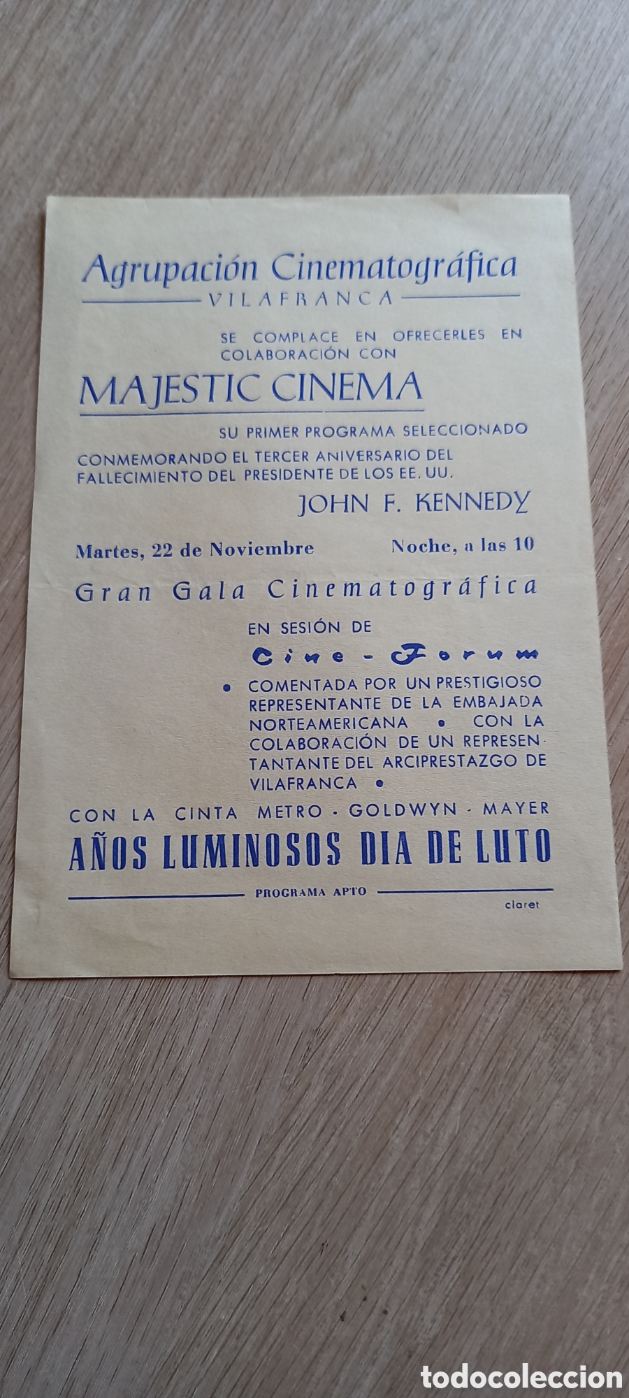 Cine: ANTIGUO PROGRAMA DE CINE - Foto 7
