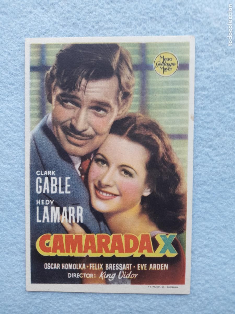 Cine: Camarada X. Clark Gable, Hedy Lamarr. - Foto 1