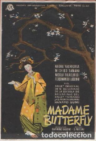 Cine: PROGRAMA DE CINE: MADAME BUTTERFLY PC-8009 - Foto 1