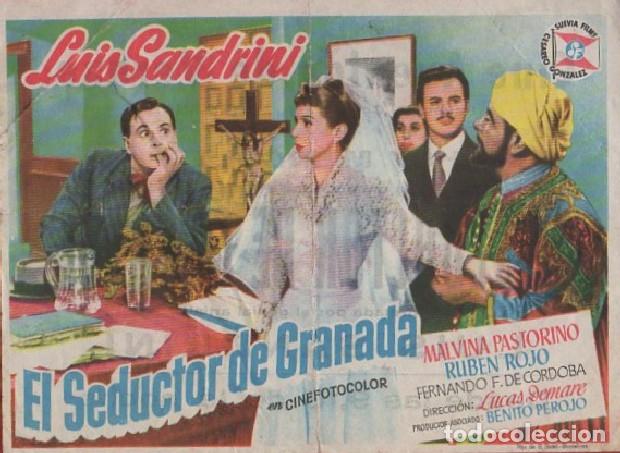 Cine: PROGRAMA DE CINE: EL SEDUCTOR DE GRANADA PC-8021 - Foto 1