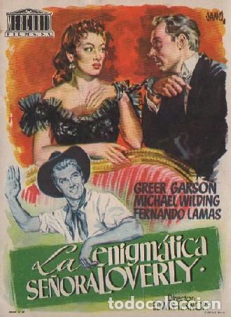 Cine: PROGRAMA DE CINE: LA ENIGM&Aacute;TICA SE&Ntilde;ORA LOVERLY PC-8053 - Foto 1